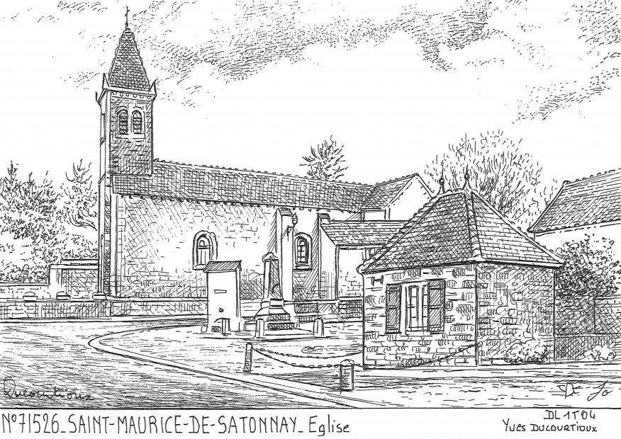 N 71526 - ST MAURICE DE SATONNAY - église